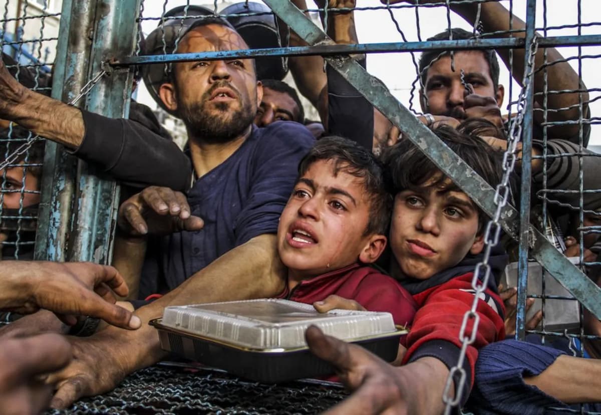 Palestinian families in need of humanitarian aid